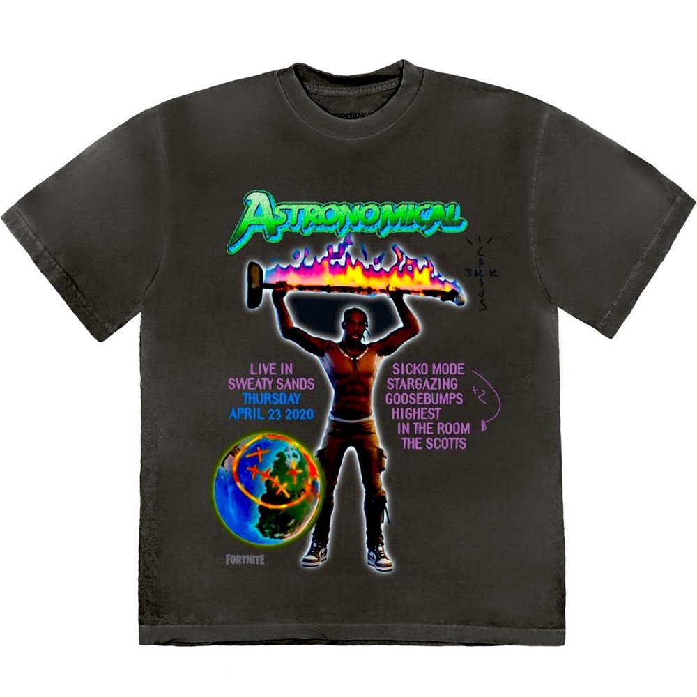 Travis Scott x Fortnite Back Bling T-Shirt - Picture 2 of 6